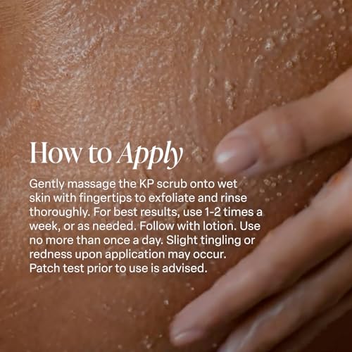 Saltair KP Body Scrub. 10% Glycolic Acid Treatment with Volcanic Sand and Plant Moisturizers. Fragrance-Free Physical Chemical Exfoliator. Exfoliating Body Scrubber for Rough Bumpy Skin, 10oz. - style: 10% Glycolic Acid Strength