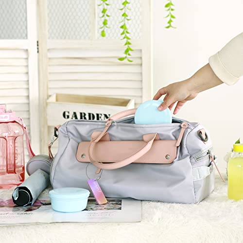 Round Travel Soap Case 2Pcs Portable Plastic Soap Container for Shampoo Bar | Plastic Soap Holder with Leak-Proof Lid for Bathroom Shower Gym (Blue) - color: Blue