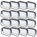 16 Pieces Clear Makeup Bags Bulk, TSA Approved Toiletry Bag for Travel, PVC Waterproof Travel Pouches Clear Pouch with Zipper for Men and Women Carry-on Travel Essentials Cosmetic Bags (Black-M) - color: Black-M