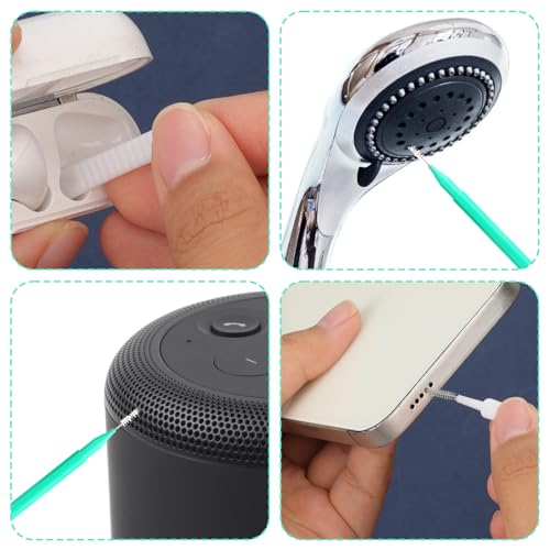 70pcs Shower Head Cleaning Tools, Multifunctional Anti-Clogging Showerhead Cleaner Picks Cleaning Brush Unclogger Accessories for Bathroom Small Holes Faucets Sink Gaps Nozzles