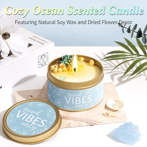 Spa Gifts for Women Bath Gift Set, Ocean Relaxing Spa Gift Baskets Home Bath Set Self Care Kit Care Package Thank You Mothers Day Birthday Easter Gifts for Women Her Mom Friends Sister Teen Girls Wife - color: Blue-Ocean