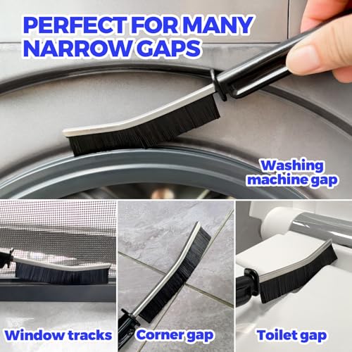 Holikme 3 Pieces Dryer Vent Cleaner Kit - Lint Removal Cleaning Tool, Dryer Vent Trap Vacuum Brush, Long Flexible Refrigerator Coil Brush,Crevice Gap Cleaning Tool Brush - size: 3Pieces