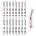10 Pcs Cute White Lash Cleanser Brushes Lash Shampoo Brushes for Eyelash Extensions Cosmetic Brushes Peel Off Blackhead Brush Remover Tool Nose Cleaning Washing Brush - color: WHITE