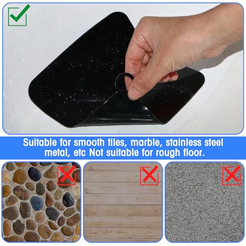 Yinkin 6 Pcs Drain Covers to Keep Bugs Out Silicone Shower Floor Tub Stoppers Bathtub Drain Stoppers Sewer Anti-Odor Mats Deodorizing Plugs for Bathroom(6 x 6 Inch,Square,White, Grey and Black) - color: White, Grey and Black, size: 6 x 6 Inch, style: Squa