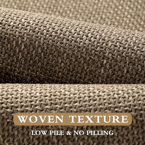 YIHOUSE Brown Bathroom Rug Sets 2 Piece, Dark Beige Absorbent Bath Mat, Non Slip Washable Quick Dry Thin Bath Rugs for Bathroom Floor and Toilet - color: Brown, size: 2 Piece (17"x24" + 17"x47")