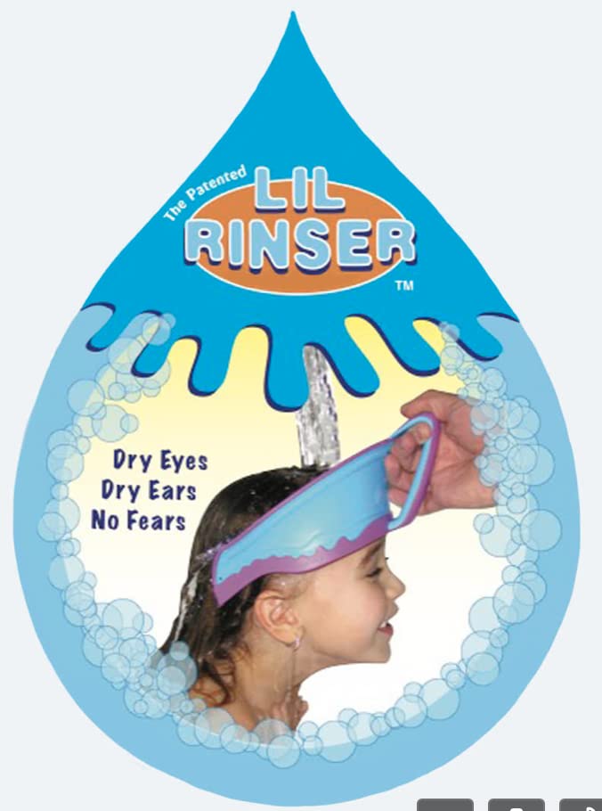 Shampoo Visor by Splash Guard, Comfort Seal Baby Bath Shampoo Shower Cap, Gentle Rinse and Shield Bath Hat for Toddlers and Babies, Protects Eyes, Ears, and Face - color: Blue