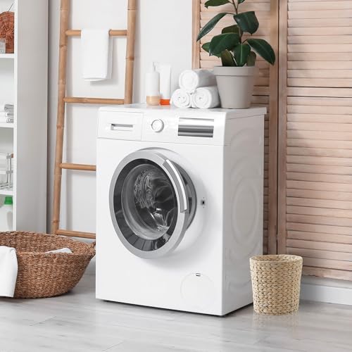 Casafield Water Hyacinth Waste Basket - Whitewash White, Woven Wicker Trash Can for Bathroom, Bedroom, Laundry Room, Home Office - color: Whitewash