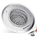 TRAPMATE Shower Drain Hair Catcher, 4.4" Anti-Clogging Bathtub Drain Cover | Easy Clean, Anti-Slip, Clog Prevention, Fast Drainage, Reversible, No Rust, For Showers & Bathtubs, Universal Size, Patented - color: Silver
