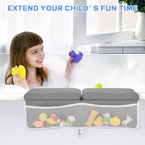 Baby Bath Kneeler and Elbow Rest Pad Set, Bathtub Kneeling Pad, Baby Accessories for Bath, Relieve Your Knees and Elbows - color: Black