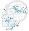 5 Round & 5 Square Drain Mesh Stickers - Shower Drain Hair Catcher for Bathroom, Bathtub, Kitchen Sink & Laundry, Catches Human and Pet Hair