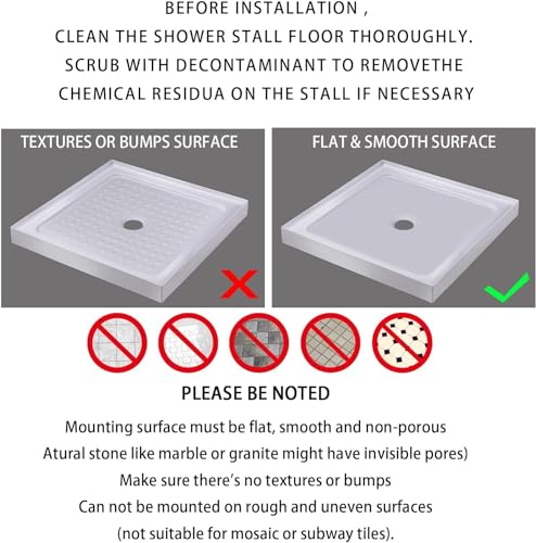 Yimobra Square Shower Mat Non Slip, Super Strong Suction Cups, 21"X21" Bath Tub Mat with Drain Holes, Machine Washable Fast Draining Bath Mats, Bathroom Essentials,Clear Blue - color: Clear Blue, size: 21 X 21 Inch