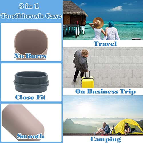 Travel Toothbrush Case, Toothbrush Holder Travel Case Portable Toothbrush Travel Container for Bathroom Travel School Business Camping Toothbrush Case for Traveling - color: Pink