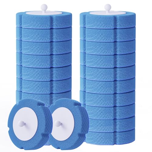 Disposable Toilet Brush Refills 20 PCS Blue(20 Refills) - size: 20 Refills
