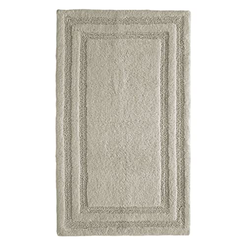 Tommy Bahama - Bathroom Rug, Soft Plush Cotton Bath Mat, Highly Absorbent & Machine Washable Rug (Isla Grey, 2 Piece) - color: Isla Grey, size: 1'1" x 1'6" (Rectangular)