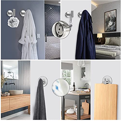 NearMoon Bathroom Hardware Set SUS 304 Thicken Stainless Steel-Towel Bar Set Include 16" Towel Rod, Toilet Paper Holder, Multifunctional Hooks Bathroom Accessories (Brushed Nickel, 5 Pcs) - color: Brushed Nickel