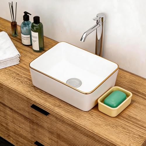 Silicone Travel Soap Case, Leak-Proof Soap Container with Drain Pad | Silicone Soap Holder, Travel Soap Case, Leak-Proof Soap Box, Removable Drain Tray, Portable Soap Container, Gym & Camping Use - color: Cream Yellow