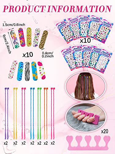 Xuhal 92 Pcs Spa Party Supplies Slumber Party Spa Pretend Play Set with Satin Robes, Headbands and Eye Masks, Sleepover Kit with Gift Bags, Total 10 Sets(Rose,14) - color: Rose, size: 14