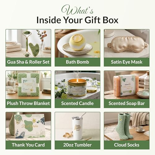 Gift Set Women, Get Well Gifts Women, Gift Basket Womens, Care Package Womens, Self Care Gifts Woman, Birthday Gift Box Woman, Spa Gifts for Her, Hug Box for Her - color: Get Well Soon