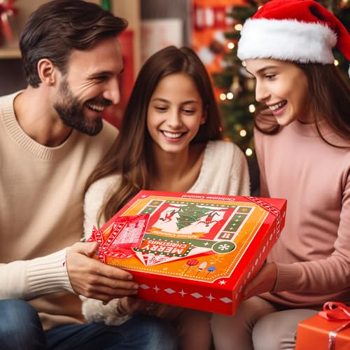 2025 Advent Calendar, New Year Gifts for Women with Hand Cream, Bubble Bath, Body Butter, Necklace, Bracelet, Brooch, Beauty Skincare Bath and Body Gift Set, 24 Days of Holiday Gift - color: Orange