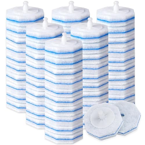 Disposable Toilet Wand Refills Compatible with Clorox Toilet Cleaning Scrubber, 60 Count Toilet Bowl Cleaner Brush Refill Pads