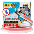 Shower Threshold Water Dam Barrier 98" - Transparent Collapsible Walk in Shower Water Guard - Door Bottom Seal Strip Leak Guard by Hippo Dam - color: Transparent, style: 98