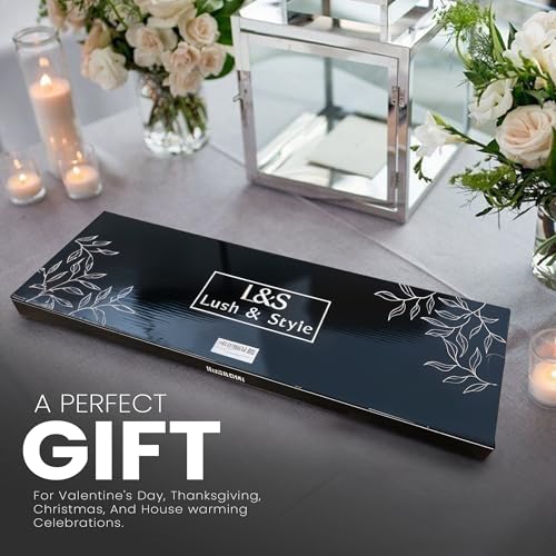 Lush & Style Premium Bathtub Tray Large 35x10 Inch, Acacia Wood Luxury, Waterproof, Non-Toxic, Adjustable Legs, No Tools Required,Caddy Tray,New Home Essenials Make sure to measure before 35 Inch Long