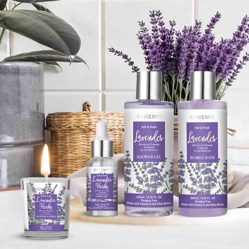 Mother's Day Gift, Spa Gift Basket for Women, 8pcs Lavender Spa Kit Set with Body Wash, Bubble Bath, Scrub, Bath & Beauty Skin Care Gift Sets, Christmas Gifts Set for Women, Her, Mom - size: 8pcs Lavender