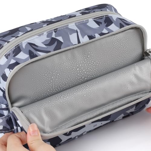 Shark Kids Toiletry Bag for Boys, Travel Toiletry Bag for Little Young Boys Waterproof Hanging Wash Bag Toddler Traveling Toiletries, Camo Black - color: Black Shark
