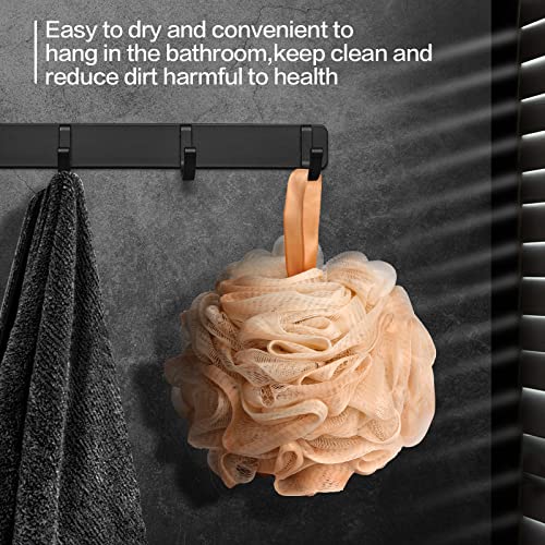 Fishent Loofah - Bath Sponge, 3 Pack 60G Large Shower Mesh Ball Soft Pouf Body Scrubber, Shower Loofah Fits for All Skin Types - style: 60g-White