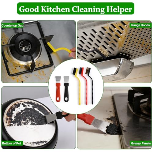 19Pcs Crevice Cleaning Brush Set, Hard Bristle Gap Scrub Tools for for Sliding Door,Sill,Tile Lines, Corner, Sink, Shutter, Car Vents, Keyboard