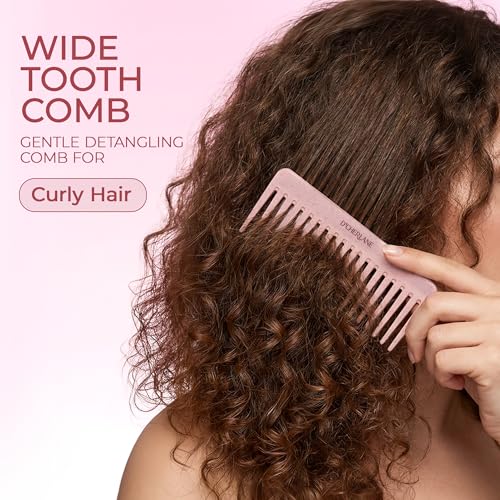 D’Cherlane Essential Comb Collection – Scalp Massager, Detangling Brush & Wide-Tooth Comb Set for All Hair Types | Stimulates Scalp & Reduces Breakage