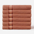 COTTON CRAFT Ultra Soft Hand Towels - 6 Pack Luxury Hand Towels - 100% Cotton Plush Absorbent 580 GSM Large Towel - Quick Dry Durable Machine Washable - Bathroom Kitchen Gym Spa - 16 x 28 - Mocha - color: Mocha, size: 6 Pack Hand Towels