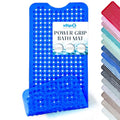 SlipX Solutions Power Grip Bathtub Safety Mat | Precision Grip Technology for Longer, Stronger, & Softer Wet Surface Protection | Clear Blue 39"x16" - color: Clear Blue