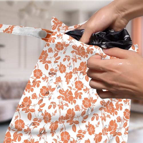 4 Pack Rose Floral Wet Bag Waterproof Washable Reusable Wet Dry Bag for Swimsuit Clothes Cloth Diaper Travel Beach Pool Yoga Gym Toiletries Gift for Women Friend Bestie Birthday Christmas - color: Colorful Flowers 334