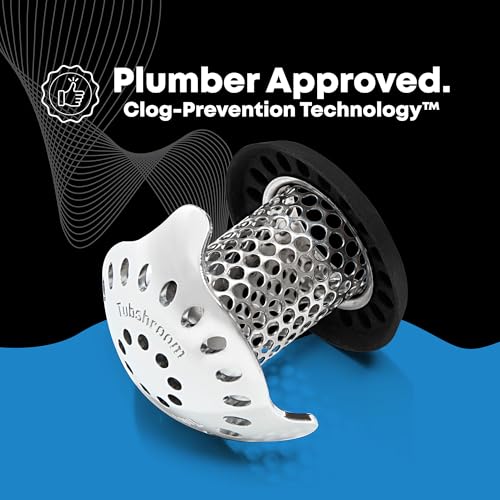 TubShroom Ultra Revolutionary Bath Tub Drain Protector Hair Catcher/Strainer/Snare, Stainless Steel, Stainless Combo - style: Stainless Combo