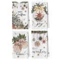 Artoid Mode Gloves Ball Xmas Tree Merry Christmas Kitchen Towels, 18x26 Inch Quick Dry Microfiber Cloth Dish Towels for Kitchen Drying Set of 4 - size: 18" x 26", Microfiber