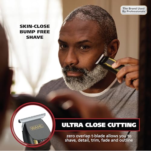 Wahl Edge Pro Bump Free Corded Beard Trimmer for Men Touch Up Trimmer & Grooming Detailer Kit – Perfect for Edging Beards, Mustaches, Hair, & Stubble, – Model 9686-300 - size: 1 Count (Pack of 1)