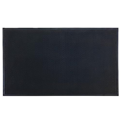 Guardian Easy Step Scraper 3X10 (33in x 115in) Indoor/Outdoor, Heavy-Duty, Solid Rubber Floor Mat,Black - size: 120"L x 36"W x 1"Th