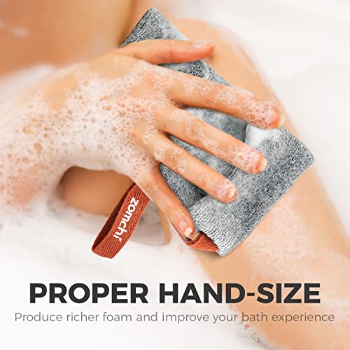 ZOMCHI 2 Pieces Different Roughness Soap Pouch and Soap Saver Pocket for Use in Shower, Body Scrubber Shower Sponge, Premium Exfoliating Soap Bag - style: Gentle and Deep Exfoliating