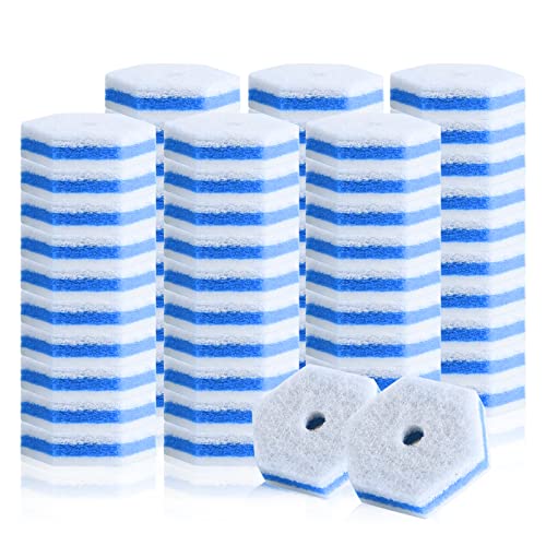 Aimery 60 Counts Blue Disposable Toilet Bowl Cleaning Wand Refills Compatible with Much Wands