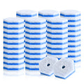 Aimery 60 Counts Blue Disposable Toilet Bowl Cleaning Wand Refills Compatible with Much Wands