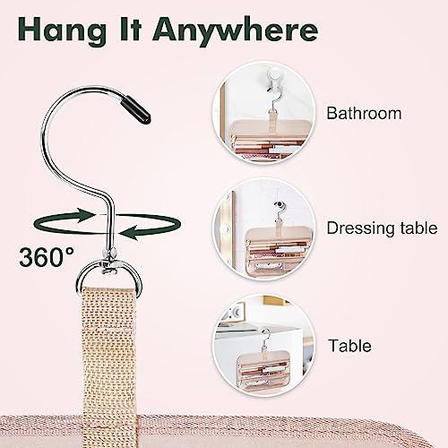 Wedama Toiletry Bag for Women, Large Cosmetic Travel Bag, Hanging Toiletry Bag for Bathroom, Thickened PVC Waterproof Travel Makeup Bag, Toiletries Bag for Travel Business Trips and Camping - color: Dark Green, size: Large, style: Minimalist