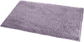 Amazon Basics Non-Slip Microfiber Absorbent Plush Shag Bathroom Rug Mat, Machine Washable, 21" x 34", Lavender - color: Lavender, size: 1'9" x 2'10" (Rectangular)