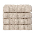 SKL Home CloudSoft Cotton Luxury 4 Pc Bath Towel Set, Oatmeal - color: Oatmeal, style: Bath Towels (Set of 4)