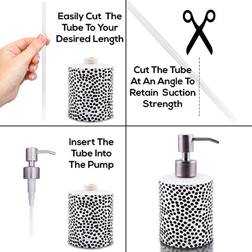 Stainless Steel Soap and Lotion Dispenser Pumps, Replacement for Your Bottles (Brushed Nickel, 4 Pack) - color: Brushed Nickel, size: 4 Pack
