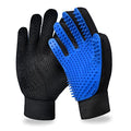 Cat Grooming Glove Brush, Pet Hair Remover Tool, 1 Pair Reusable Dog Hair Fur Remover for Carpet, Furniture, Couch, Clothes, Eco-Friendly and High efficiency (Blue)