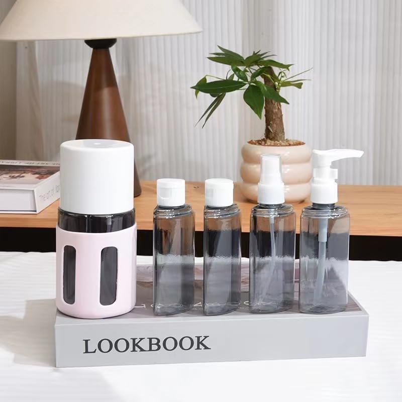 4 in 1 Travel Dispenser, 4 Pack Travel Bottles for Toiletries, Leak Proof Travel Size Containers, Portable Containers for Shampoo Lotion Conditioner Cream (GREEN 60ML) - color: GREEN 60ML
