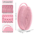 PQRUU 3 Pack Silicone Body Scrubber, Soft Silicone Loofah, Exfoliating Body Scrubbers for Use in Shower,Bath Scrubbers Fit for All Kinds of Skin, Rapid Foaming,Black,Green,Pink - color: Black,green,pink