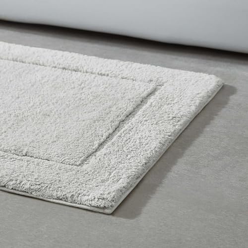 Calvin Klein - Bath Rug Set, Soft & Absorbent Cotton Bath Mats, Modern Bathroom Essentials (Essence Silver Grey, 2-Piece) - color: Essence Silver Grey, size: 1'9" x 2'10" (Rectangular)