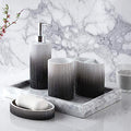 Sweet Home Collection Bathroom Accessories Collection Unique Decorative Beautiful Designs Bath Décor, 4 Piece Set, Urbana(Pack of 1) - size: Set (4 Piece) - Urbana